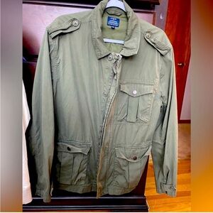 J Crew Green Military Field Jacket (L)